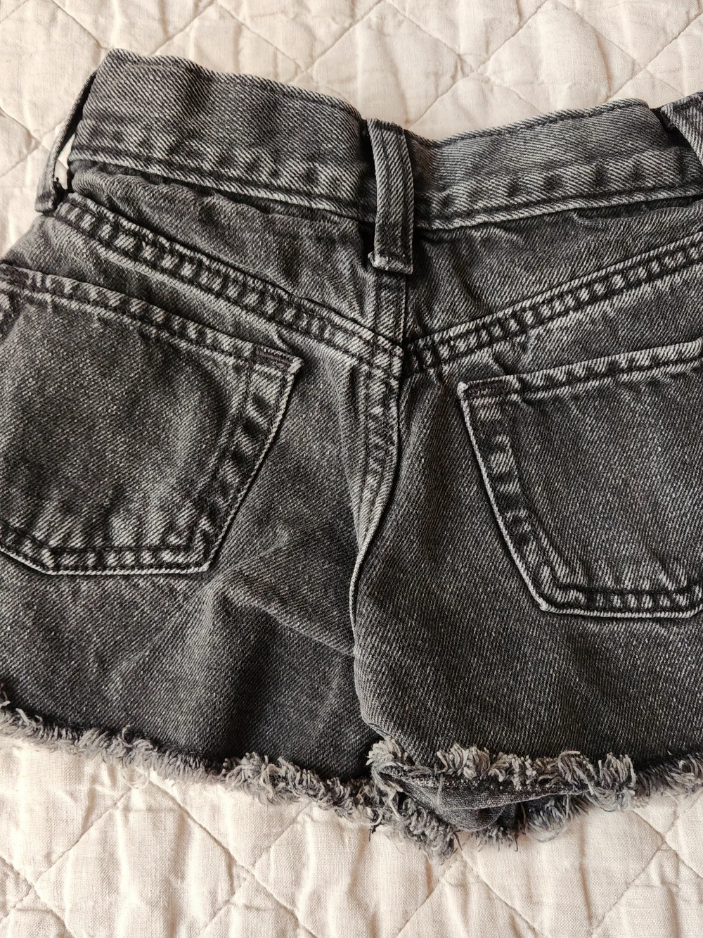 Old Navy Black Washed Denim Cutoff Shorts